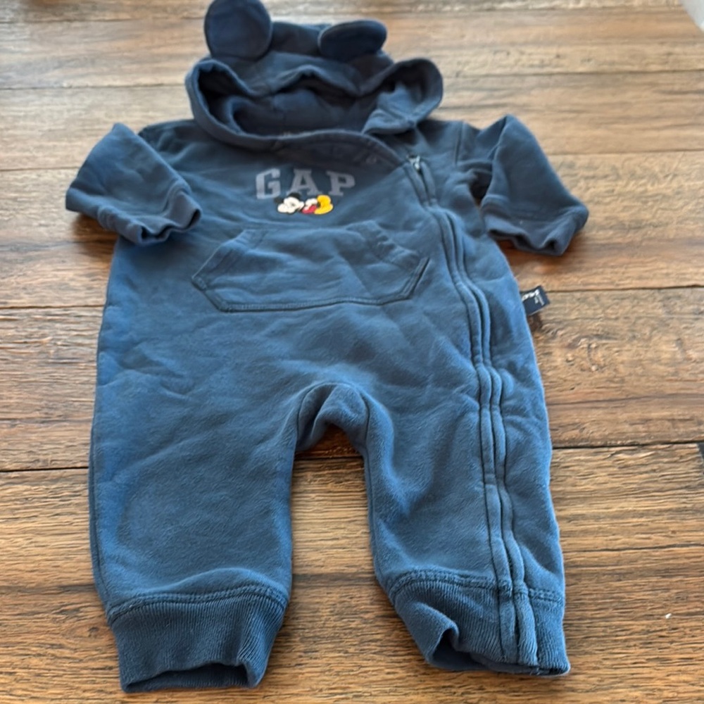 GAP Blue Kids One Piece Mickey Collab